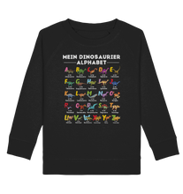 Laden Sie das Bild in den Galerie-Viewer, Schulkind Dino ABC Kinder Dinosaurier Alphabet Sweatshirt
