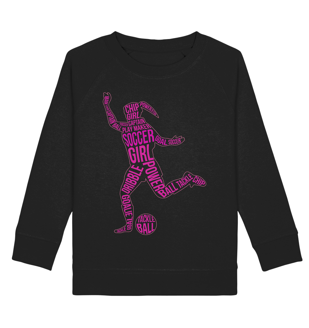 Fußballspieler Mädchen Fußballer Kinder Fußball Sweatshirt