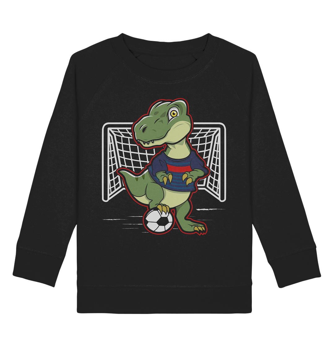 Fußballspieler Dino Fußballer Dinosaurier Fußball Sweatshirt