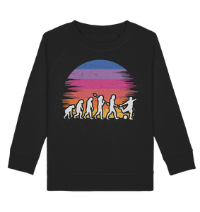 Fußball Evolution Fußballer Kinder Fußballspieler Sweatshirt