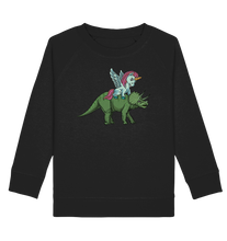 Laden Sie das Bild in den Galerie-Viewer, Dinosaurier Einhorn reitet Dino Kinder Sweatshirt
