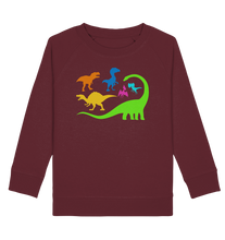 Laden Sie das Bild in den Galerie-Viewer, Dinosaurier Bunt Dino Kinder Sweatshirt

