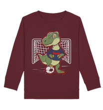 Laden Sie das Bild in den Galerie-Viewer, Fußballspieler Dino Fußballer Dinosaurier Fußball Sweatshirt
