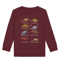 Laden Sie das Bild in den Galerie-Viewer, Dinosaurier Arten Mädchen Dino Kinder Sweatshirt
