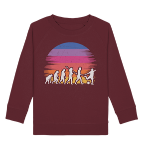 Fußball Evolution Fußballer Kinder Fußballspieler Sweatshirt