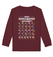 Laden Sie das Bild in den Galerie-Viewer, Dinosaurier Alphabet Lernen Schulkind Dino ABC Sweatshirt
