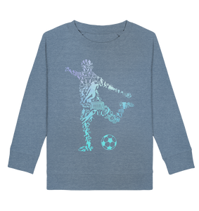 Fußballspieler Silhouette Fußballer Kinder Fußball Sweatshirt