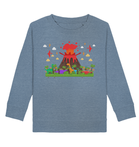 Dinosaurier Vulkan Dino Kinder Sweatshirt