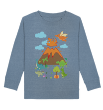 Laden Sie das Bild in den Galerie-Viewer, Dinosaurier Vulkan Dinos Kinder Sweatshirt

