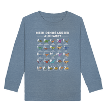 Laden Sie das Bild in den Galerie-Viewer, Dinosaurier Alphabet Schulkind Dino ABC Kinder Sweatshirt
