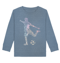Laden Sie das Bild in den Galerie-Viewer, Fußball Motiv Fußballer Silhouette Fußballspieler Sweatshirt

