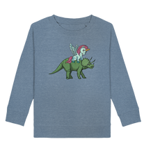 Laden Sie das Bild in den Galerie-Viewer, Dinosaurier Einhorn reitet Dino Kinder Sweatshirt
