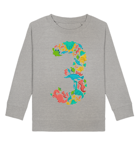 Dinosaurier 3 Jahre alt Dino 3. Geburtstag Sweatshirt