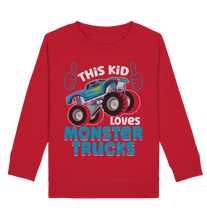 Laden Sie das Bild in den Galerie-Viewer, Monstertruck Kinder Monster Truck Fan Langarm Sweatshirt
