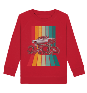 Retro Monstertruck Jungen Monster Truck Kinder Langarm Sweatshirt