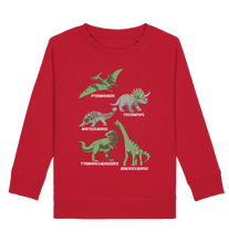 Laden Sie das Bild in den Galerie-Viewer, Dinosaurier Arten Kinder Dino Sweatshirt
