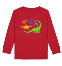 Laden Sie das Bild in den Galerie-Viewer, Dinosaurier Bunt Dino Kinder Sweatshirt
