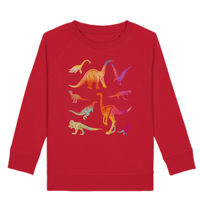 Kinder Dinosaurier Bunte Dinos Sweatshirt