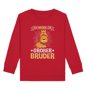 Ich werde Großer Bruder Löwe Sweatshirt