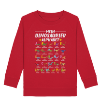 Laden Sie das Bild in den Galerie-Viewer, Dinosaurier Alphabet Lernen Dino ABC Schulkind Sweatshirt
