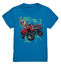 Laden Sie das Bild in den Galerie-Viewer, Dinosaurier Monstertruck T-Rex Kinder Dino T-Shirt
