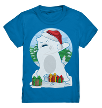 Laden Sie das Bild in den Galerie-Viewer, Dabbing Eisbär Weihnachten Polarbär Weihnachtsoutfit Kinder T-Shirt

