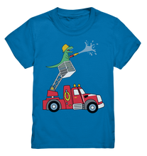 Laden Sie das Bild in den Galerie-Viewer, Trex Feuerwehrmann Dinosaurier Feuerwehr T-Shirt Kinder
