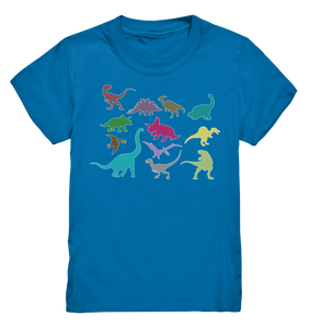 Bunte Dinosaurier T-rex Spinosaurus Dino T-Shirt