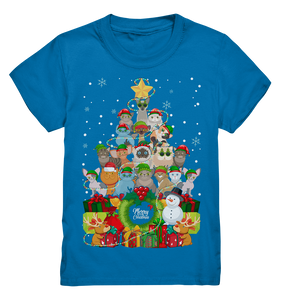 Weihnachten Katzen Weihnachtsbaum Kätzchen Weihnachtsoutfit Kinder T-Shirt