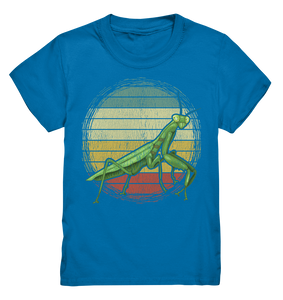 Vintage Gottesanbeterin Insekt Kinder T-Shirt