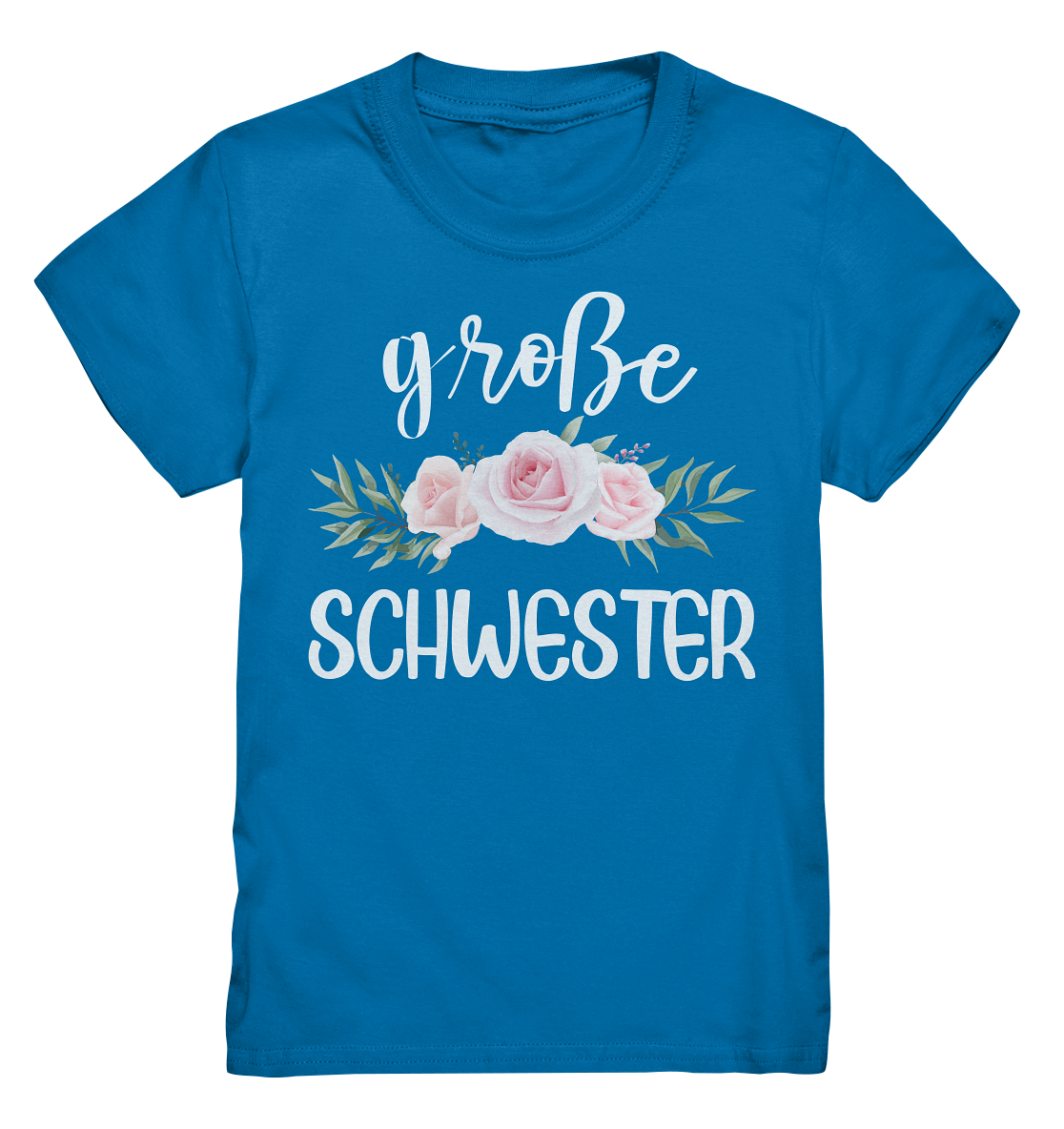 Große Schwester T-Shirt Rosen Große Schwester Geschenk