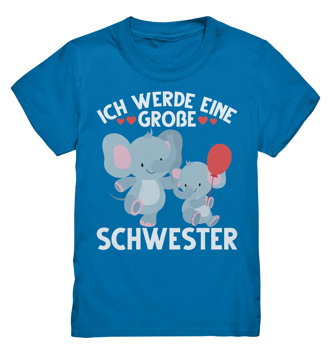 Große Schwester T-Shirt Elefanten Große Schwester Geschenk