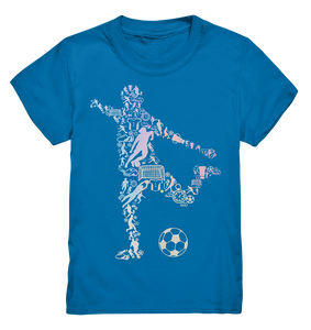 Fußball Motiv Fußballer Silhouette Fußballspieler T-Shirt