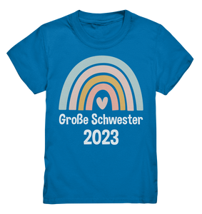 Große Schwester Geschenk Regenbogen Große Schwester 2023 Shirt