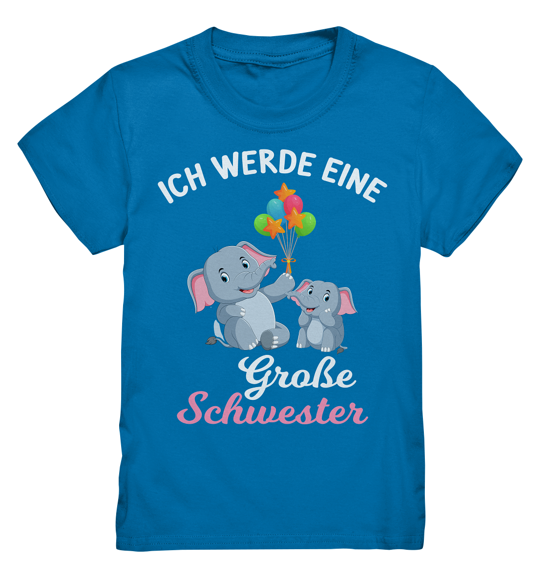 Große Schwester T-Shirt Elefant Große Schwester Geschenk