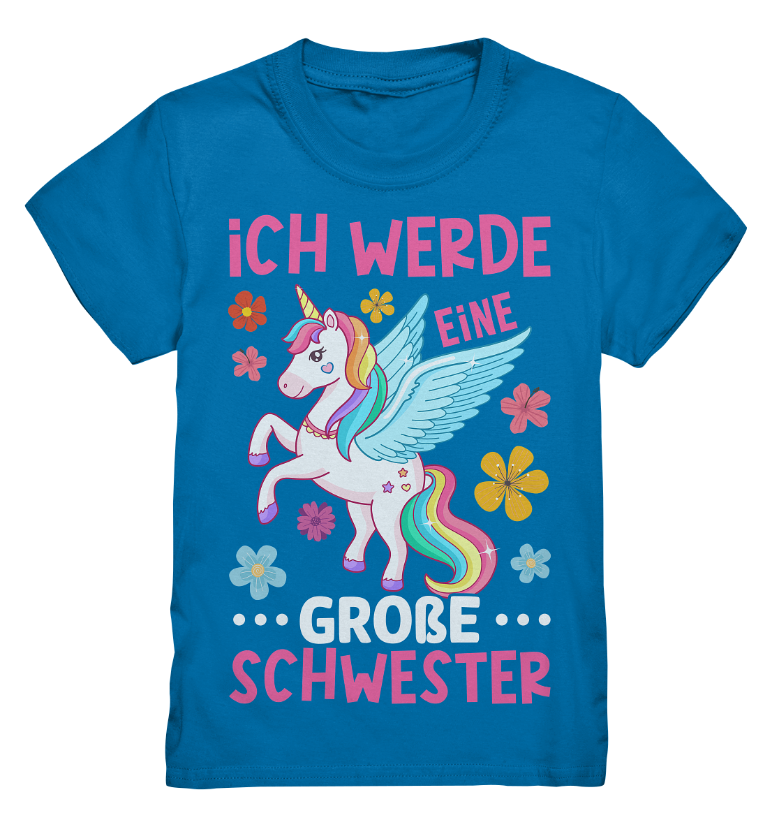 Große Schwester T-Shirt Einhorn Große Schwester Geschenk