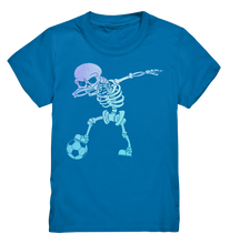 Laden Sie das Bild in den Galerie-Viewer, Fußball Jungs Fußballer Dabbing Skelett Fußballspieler T-Shirt
