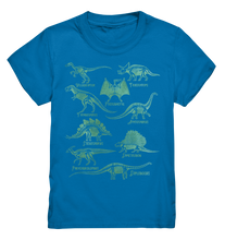 Laden Sie das Bild in den Galerie-Viewer, Dino Sklette Kinder Dinosaurier Fan T-Shirt

