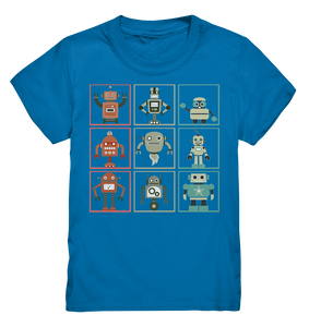 Retro Roboter Sammlung Lustige Robotik Kinder T-Shirt