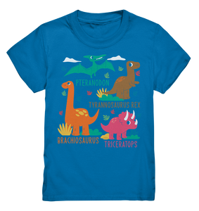 Dinosaurier Arten Cooles Dino Kinder T-Shirt