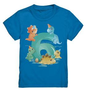 Dinosaurier 6 Jahre alt Dino 6. Geburtstag T-Shirt