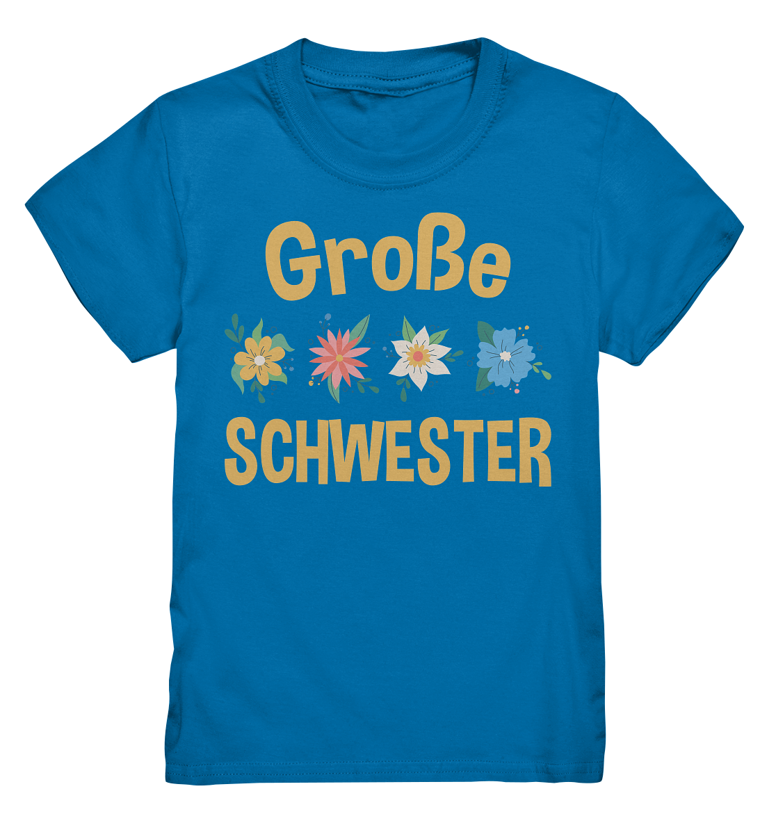 Große Schwester Shirt Blumen Große Schwester Geschenk
