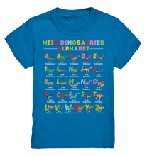 Laden Sie das Bild in den Galerie-Viewer, Dino ABC Lernen Schulkind Dinosaurier Alphabet T-Shirt
