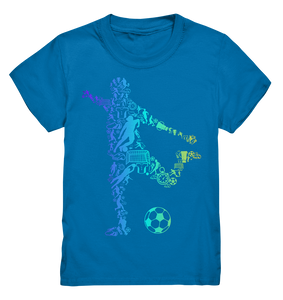 Fußballspieler Silhouette Fußballer Motiv Fußball T-Shirt