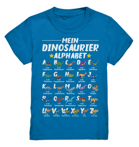Dinosaurier Alphabet Lernen Schulkind Dino ABC T-Shirt