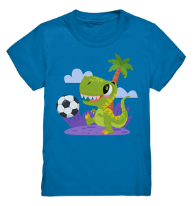Fußballspieler Dino Fußballer Kinder Fußball T-Shirt
