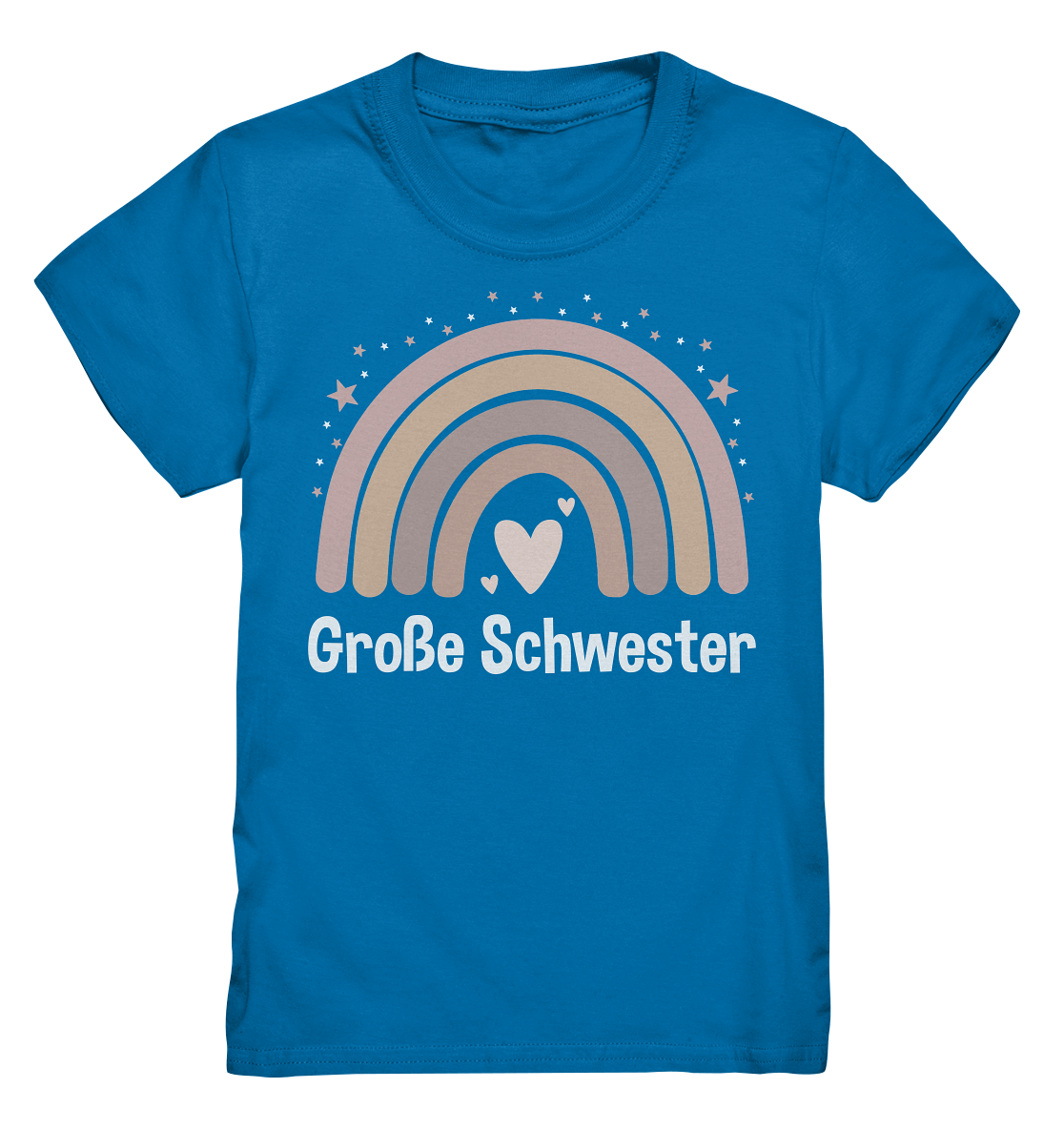 Große Schwester T-Shirt Regenbogen Große Schwester Geschenk