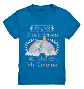 Schulanfang T-Shirt Prinzessin Einhorn Einschulung Mädchen Schulkind Outfit