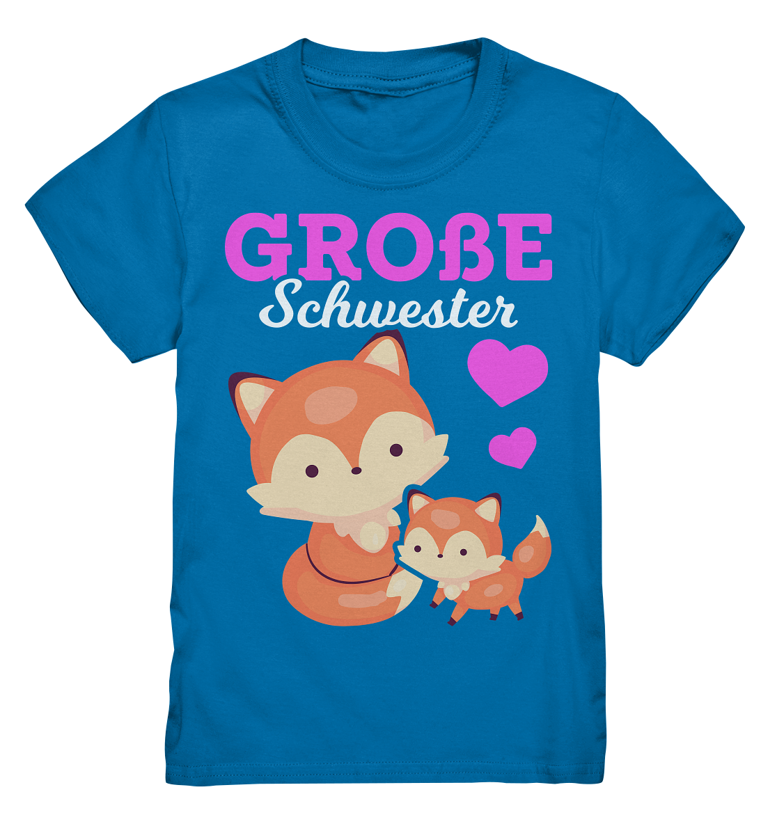 Große Schwester T-Shirt Fuchs Große Schwester Geschenk