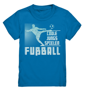 Fußballspieler Coole Jungs Fußballer Motiv Fußball T-Shirt Kinder